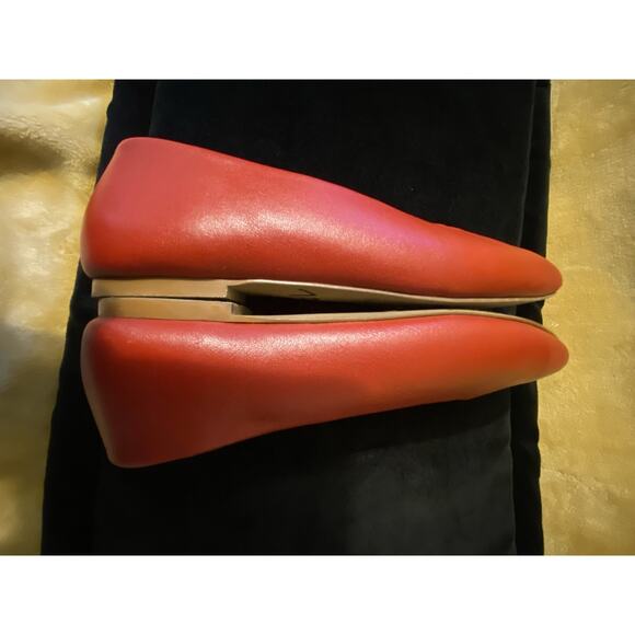 Seychelles “Dreamer” Women's Pull On Flat Cherry Red Shoe Size 8 Leather Comfort - Picture 7 of 11